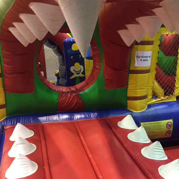 Hüpfburg Rutsche Krokodil