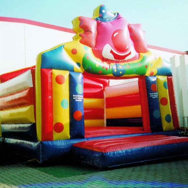 Hüpfburg Clown mit Dach